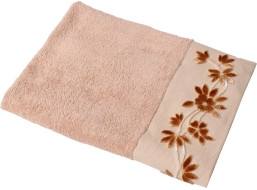 Bavlnený uterák FLOWERSA - 50x90 cm - 500g/m2 - hnedý