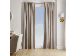 Dizajnový záves s riasiacou páskou SOFIA VELVET TOPAZ 140x260 cm - béžový