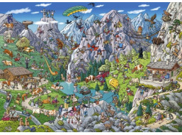 HEYE Puzzle Alpská zábava 1000 dielikov