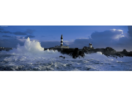 HEYE Panoramatické puzzle Maják Le Créac&#39;h, Bretónsko, Francúzsko 1000 dielikov