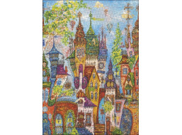 HEYE Puzzle Charming Village: Červené oblúky 1000 dielikov