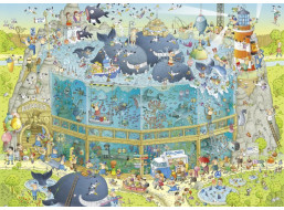 HEYE Puzzle Šialená ZOO: Expozícia Oceán 1000 dielikov