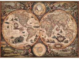 HEYE Puzzle Stará mapa sveta 2000 dielikov