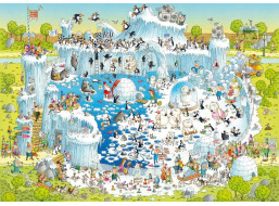 HEYE Puzzle Šialená ZOO: Polárna expozícia 1000 dielikov
