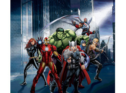 Detský záves MARVEL - Avengers - 180x160 cm