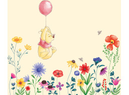 Detský záves DISNEY - Medvedík PÚ a balónik - 180x160 cm
