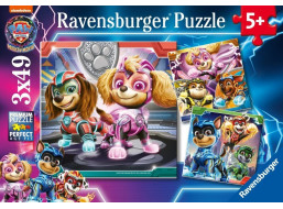RAVENSBURGER Puzzle Tlapková patrola vo veľkofilme 3x49 dielikov
