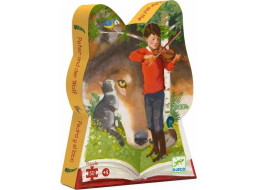 DJECO Panoramatické puzzle Peter a vlk 50 dielikov