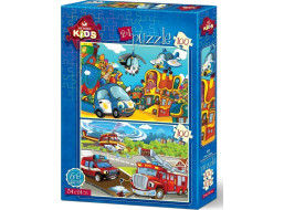 ART PUZZLE Puzzle Polícia a hasiči 2x100 dielikov