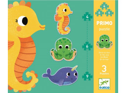 DJECO Puzzle V mori 3v1 (4,6,9 dielikov)