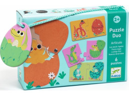 DJECO Puzzle Zábavné vajíčka 12x2 dielikov