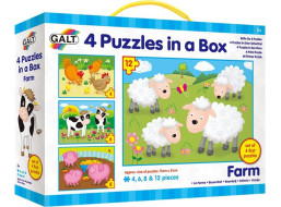 GALT Puzzle Domáce zvieratká 4v1 (4,6,8,12 dielikov)
