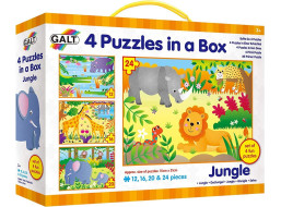 GALT Puzzle Džungľa 4v1 (12,16,20,24 dielikov)