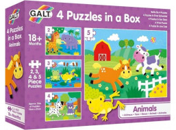 GALT Puzzle Zvieratká 4v1 (2,3,4,5 dielikov)