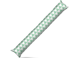 Tesniaci valec do dverí a okien LUPPO 85x15 cm - Trojuholníky - mätový