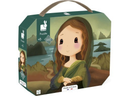 JANOD Puzzle v kufríku Inšpirované da Vincim 100 dielikov