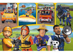 TREFL Puzzle Požiarnik Sam: Sam a priatelia MAXI 24 dielikov