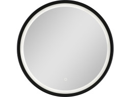 Zrkadlo 60 cm s LED osvetlením GEISA BLACK