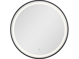 Zrkadlo 70x70 cm s LED osvetlením TANNA BLACK