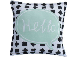 Obliečka na vankúš JERSEY Hello 45x45 cm - mätová