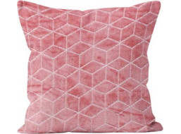 Obliečka na vankúš SILVER CUBES 40x40 cm - ružová