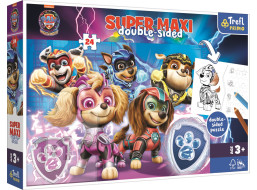 TREFL Obojstranné puzzle Tlapková patrola: Tím v akcii SUPER MAXI 24 dielikov