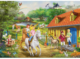 SCHMIDT Puzzle Bibi a Tina: Martinova farma 1000 dielikov