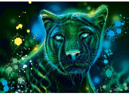 SCHMIDT Puzzle Neon: Panter 1000 dielikov