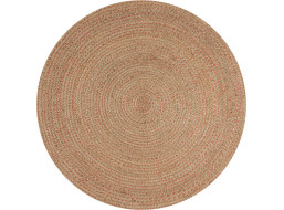 Kusový koberec Capri Jute Natural/Coral kruh