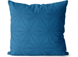 Obliečka na vankúš VERA Geometric 40x40 cm - modrá