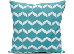 Obliečka na vankúš DIAMOND LOVE Waves 45x45 cm - tyrkysová/biela