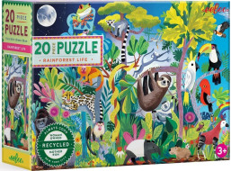 EEBOO Puzzle Život v pralese 20 dielikov