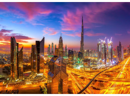 ENJOY Puzzle Úsvit nad Dubajom 1000 dielikov