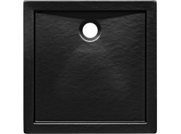 Sprchová vanička AQUARIUS STONE EFFECT - imitácia kameňa - čierna