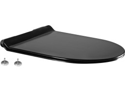 Duroplast WC sedátko MEXEN Slim - softclose - čierne, 39010185
