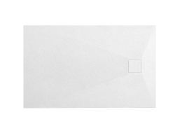 Sprchová SMC vanička REA MAGNUM 80x100 cm - imitácia kameňa - biela