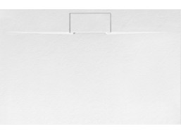 Sprchová SMC vanička REA BAZALT Long 90x120 cm - imitácia kameňa - biela