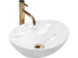 Keramické umývadlo Rea SOFIA NATURE MARBLE - imitácia mramoru