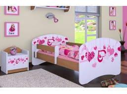Detská posteľ bez šuplíka 180x90cm FALL IN LOVE