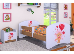 Detská posteľ bez šuplíka 180x90cm MACKO S BALONMI