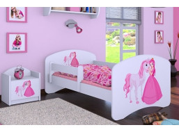 Detská posteľ bez šuplíka 200x90 cm PRINCEZNA A KONÍK