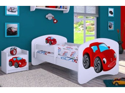 Detská posteľ bez šuplíka 200x90 cm RED CAR