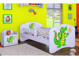 Detská posteľ bez šuplíka 200x90 cm ZELENÝ DRAK