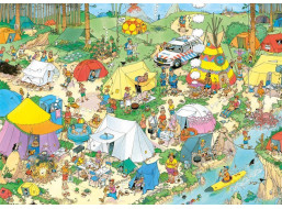 JUMBO Puzzle JvH Kempovanie v lese 1000 dielikov