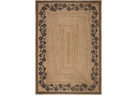 Kusový koberec Printed Jute Maisie Natural/Black