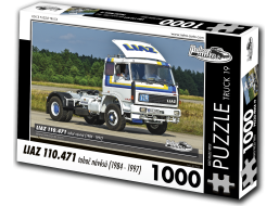 RETRO-AUTA Puzzle TRUCK č.19 Liaz 110.471 ťahač návesov (1984-1997) 1000 dielikov