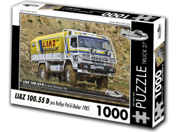 RETRO-AUTA Puzzle TRUCK č.27 Liaz 100.55 D pre Rallye Paríž-Dakar (1985) 1000 dielikov