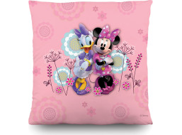 Detský vankúšik DISNEY - Minnie a Daisy v kvetoch 40x40 cm