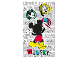 Detský záves DISNEY - Mickey kreslí - 140x245 cm