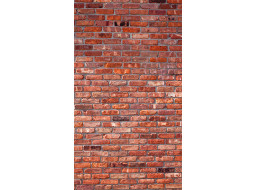 Dizajnový záves - Červené tehly - 140x245 cm